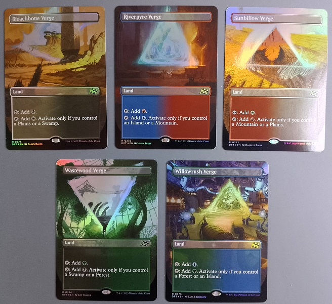 Counterclockwise Verge Land DFT Alternate Art Foil Aetherdrift Alternate Art